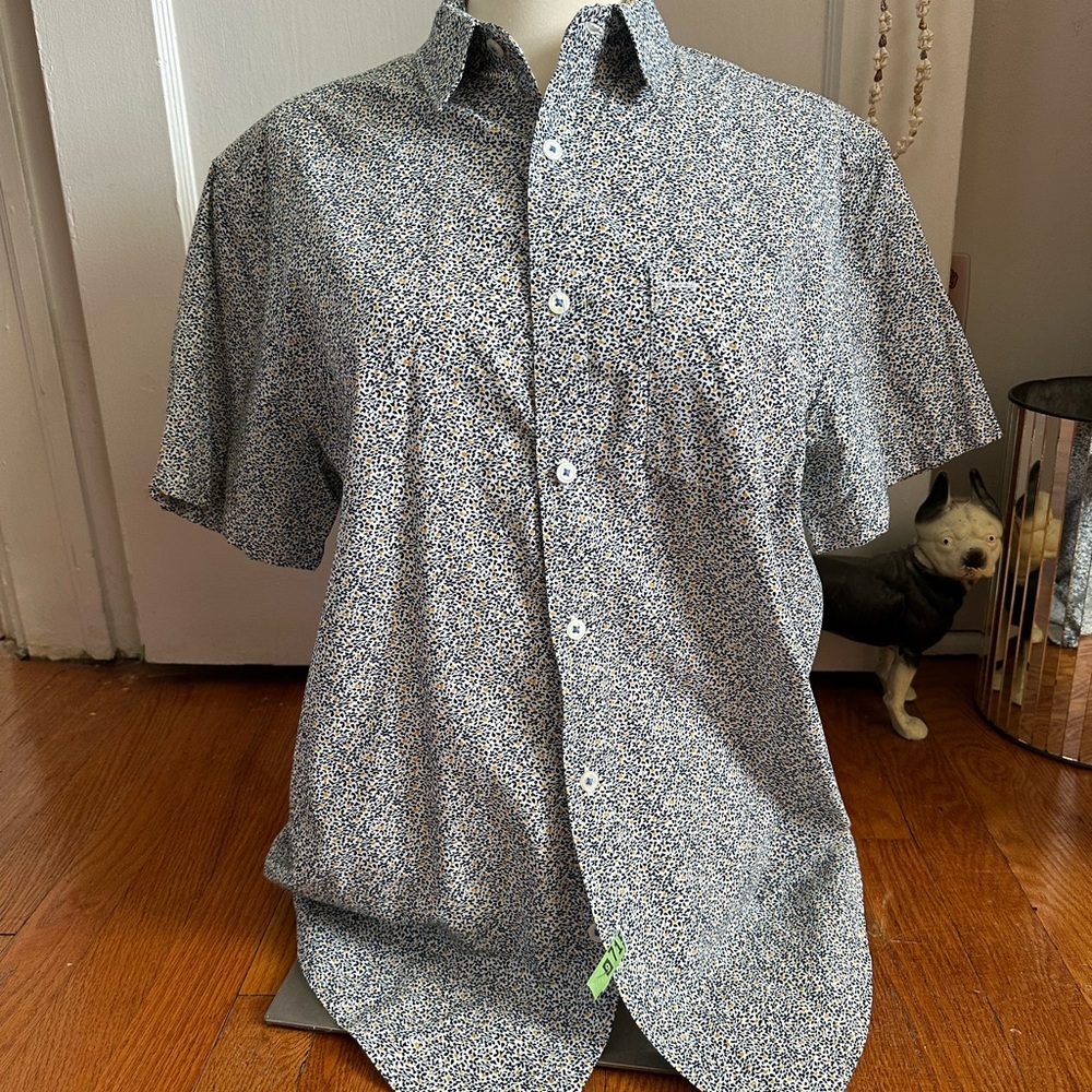 Denim & Flower | Blue Casual Button Down Shirt